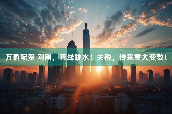 万盈配资 刚刚,直线跳水!关税,传来重大变数!